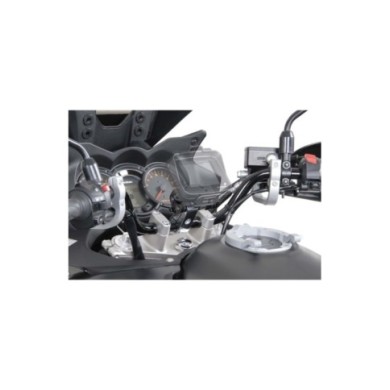 SW-MOTECH Supporto GPS manubrio 32 mm argento