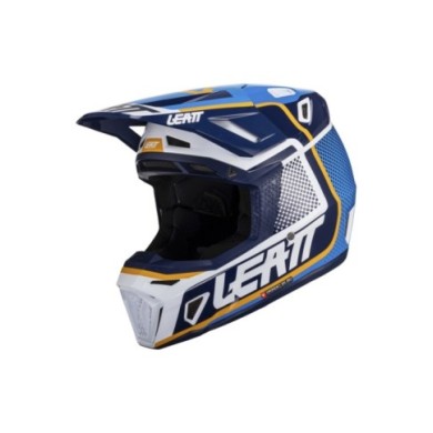 Leatt Kit casco moto 8.5 V24 Blu inchiostro-bianco-arancione