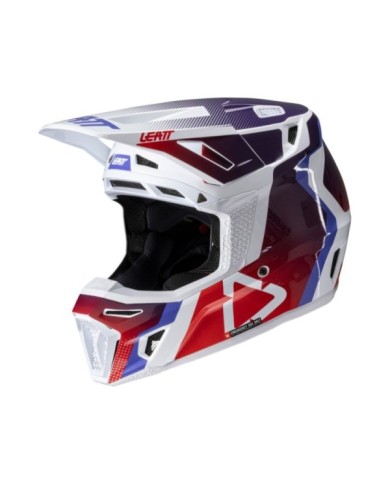 Leatt Helmet Kit Moto 8.5 V25 sunburn rot-weiss-blau