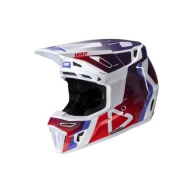 Leatt Kit casco moto 8.5 V25 rosso-bianco-blu