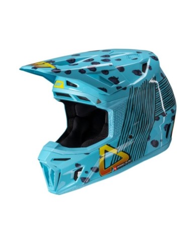 Leatt Helmet Kit Moto 8.5 V25 cheetah blau-lila-gelb