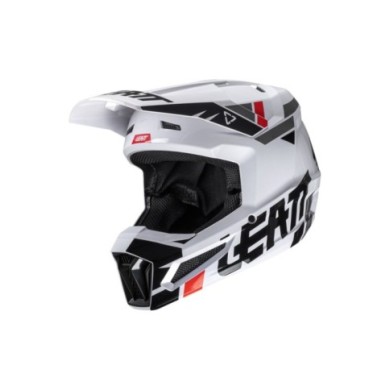 Leatt Helmet Moto 2.5 V25 blanc-noir-rouge