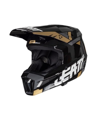 Leatt Casco Moto 2.5 V25 nero-marrone-bianco