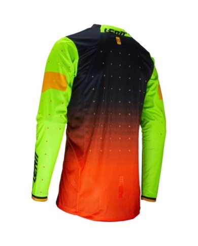 Leatt Maglia Moto 4.5 Lite Citrus nero-lime-rosso