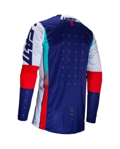 Leatt Jersey Moto 4.5 Lite Royal blau-weiss-rot