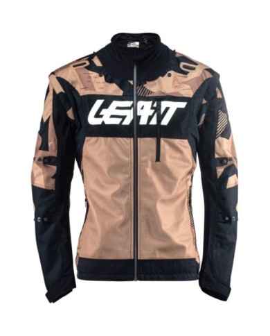 Leatt Giacca Moto 4.5 X-Flow Stone marrone-nero-bianco