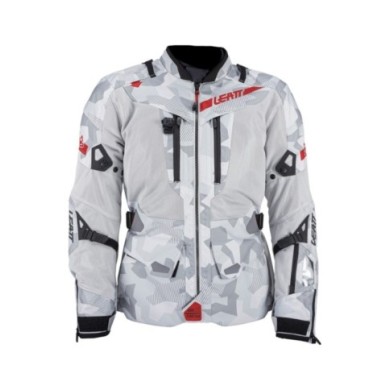 Leatt Adventure Giacca ADV FlowTour 7.5 V24 grigio acciaio-bianco-rosso