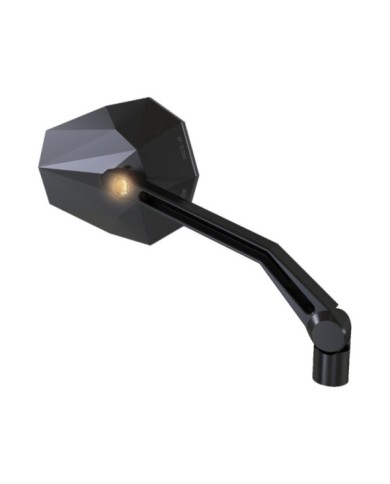 Highsider Specchio STEALTH -X2 con indicatore LED nero