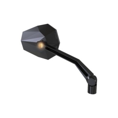 Highsider Specchio STEALTH -X2 con indicatore LED nero
