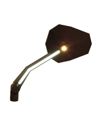 Highsider miroir STEALTH -X4 avec indicateur LED   feu de position noi