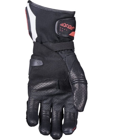 Five Gloves Guanto RFX4 Evo Airflow nero-bianco-rosso fluo