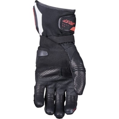 Five Gloves Guanto RFX4 Evo Airflow nero-bianco-rosso fluo