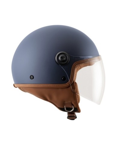 Tucano Urbano casque de jet El`Jettin 6.0 bleu foncé matt