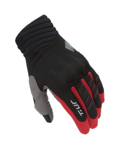 T. UR Guanti G-Six nero-rosso