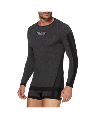 SIXS Camicia funzionale a maniche lunghe TS2  carbonio nero XS