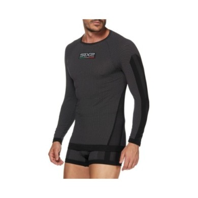 SIXS Camicia funzionale a maniche lunghe TS2  carbonio nero XS
