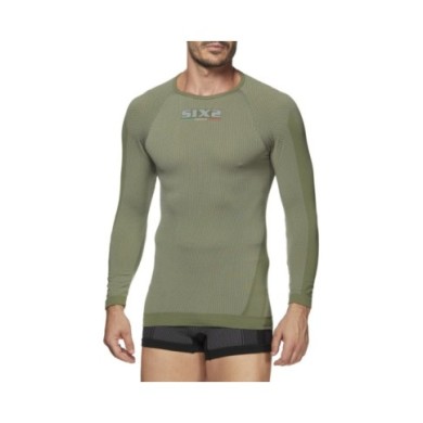 SIXS Langarm Funktionsshirt TS2 grün (Army) XS
