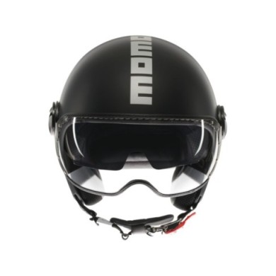 MOMODESIGN Casco jet FGTR Evo Matt nero-argento