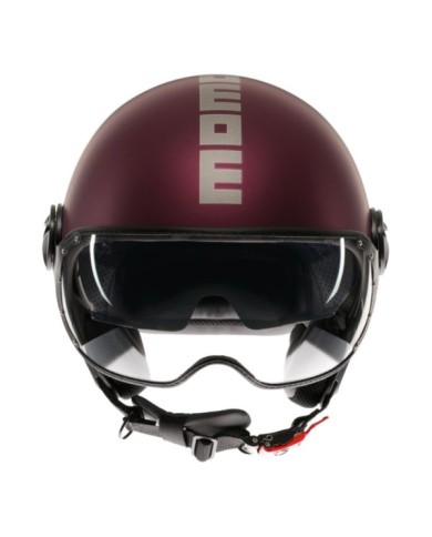 MOMODESIGN Casco jet FGTR Evo Matt bordeaux-argento