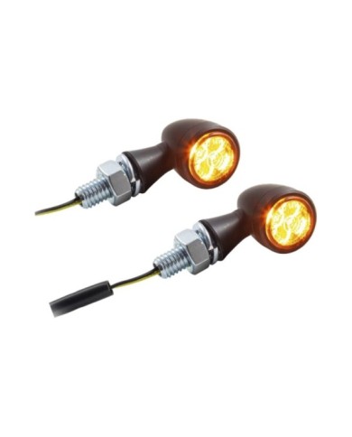 IBEX-Zieger Clignotant LED Bullet teinté M8 homologué E