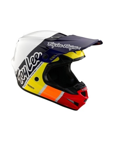 Troy Lee Designs GP Helmet - Runner weiss-schwarz-rot