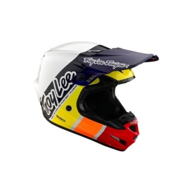Troy Lee Designs GP Helmet - Runner blanc-noir-rouge