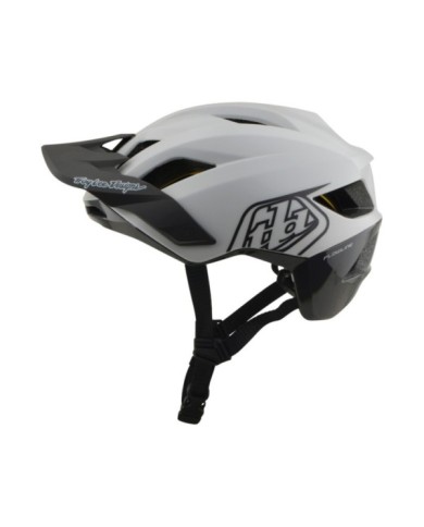 Troy Lee Designs Flowline Helm W Mips – Point weiß-schwarz XS