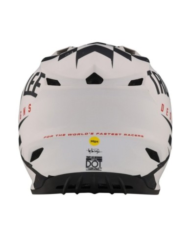 Troy Lee Designs SE4 Polyacrylite Helmet Mips - Race Shop blanc-noir