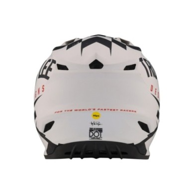 Troy Lee Designs SE4 Polyacrylite Helmet Mips - Race Shop blanc-noir