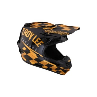 Troy Lee Designs SE4 Polyacrylite Helmet Mips - Race Shop Gold-schwarz