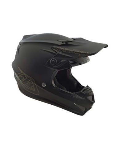 Troy Lee Designs SE4 Polyacrylite Helmet - Mono Black noir