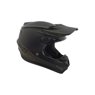 Troy Lee Designs SE4 Polyacrylite Helmet - Mono Black noir