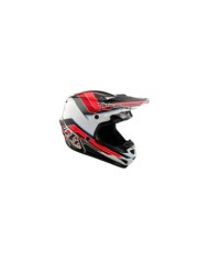 Troy Lee Designs SE4 Polyacrylite Helmet - Block gris-rouge
