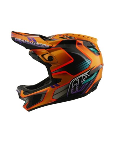 Troy Lee Designs Casco D4 Carbon W Mips - Crest gold