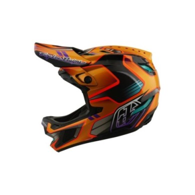 Troy Lee Designs D4 Carbon Helmet W Mips - Crest gold