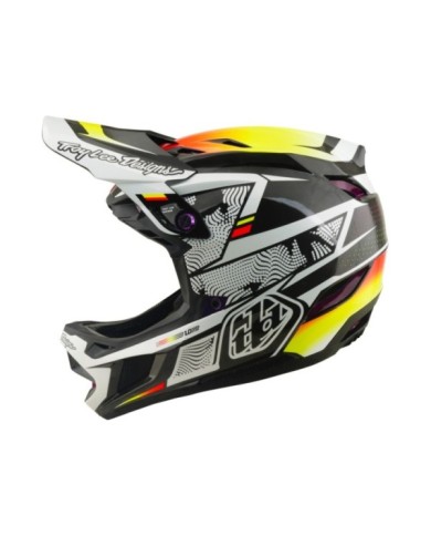 Troy Lee Designs Casco D4 Carbon W Mips - Lined Up nero