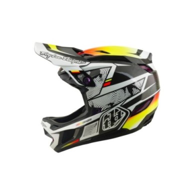 Troy Lee Designs D4 Carbon Helmet W Mips - Lined Up black