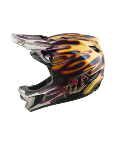 Troy Lee Designs Casco D4 Carbon W Mips - Overspray oro-nero