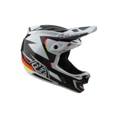 Troy Lee Designs D4 Carbon Helmet W MIPS - Optic schwarz