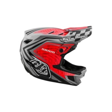Troy Lee Designs D4 Carbon Helmet - SRAM rouge-noir