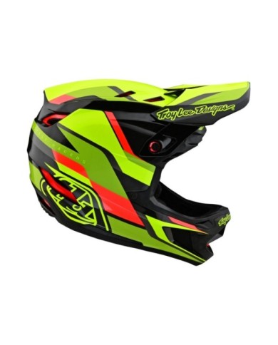 Troy Lee Designs Casco D4 Carbon - Omega nero-giallo fluo