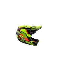Troy Lee Designs D4 Carbon Helm - Omega schwarz-fluogelb