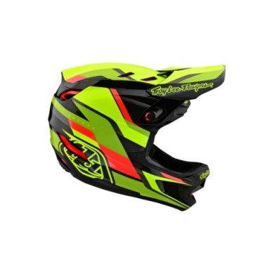 Troy Lee Designs Casco D4 Carbon - Omega nero-giallo fluo