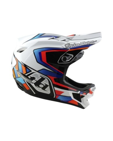 Troy Lee Designs D4 Composite Helmet W MIPS - Frames weiss-silber