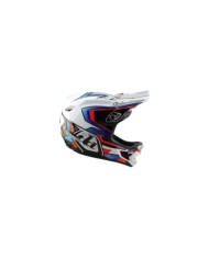 Troy Lee Designs Casco composito D4 W MIPS - Montatura bianco-argento
