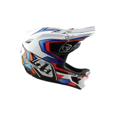 Troy Lee Designs D4 Composite Helmet W MIPS - Frames blanc-argent