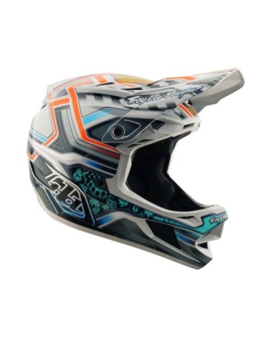 Troy Lee Designs D4 Composite Helmet W MIPS - Lowrider gris