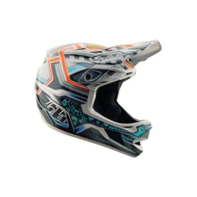 Troy Lee Designs D4 Composite Helmet W MIPS - Lowrider grau