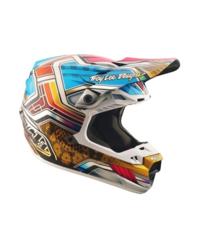 Troy Lee Designs SE5 ECE Carbon Helmet - Lowrider silber