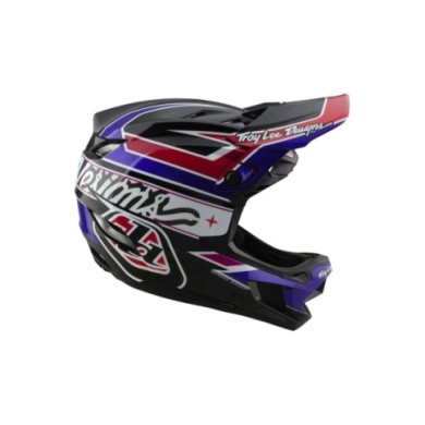 Troy Lee Designs D4 Polyacrylite Helmet W MIPS - Linear schwarz